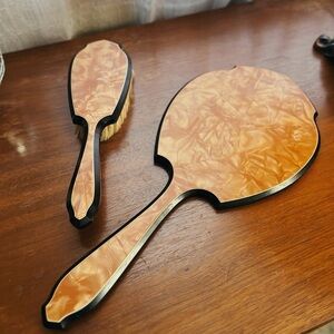 Vintage Pearlized Lucite Vanity Set